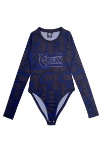 Exclusive custom-made long-sleeved round neck cheerleading uniforms Personally designed women's one-piece printed cheerleading uniforms Cheerleading uniform center CH208